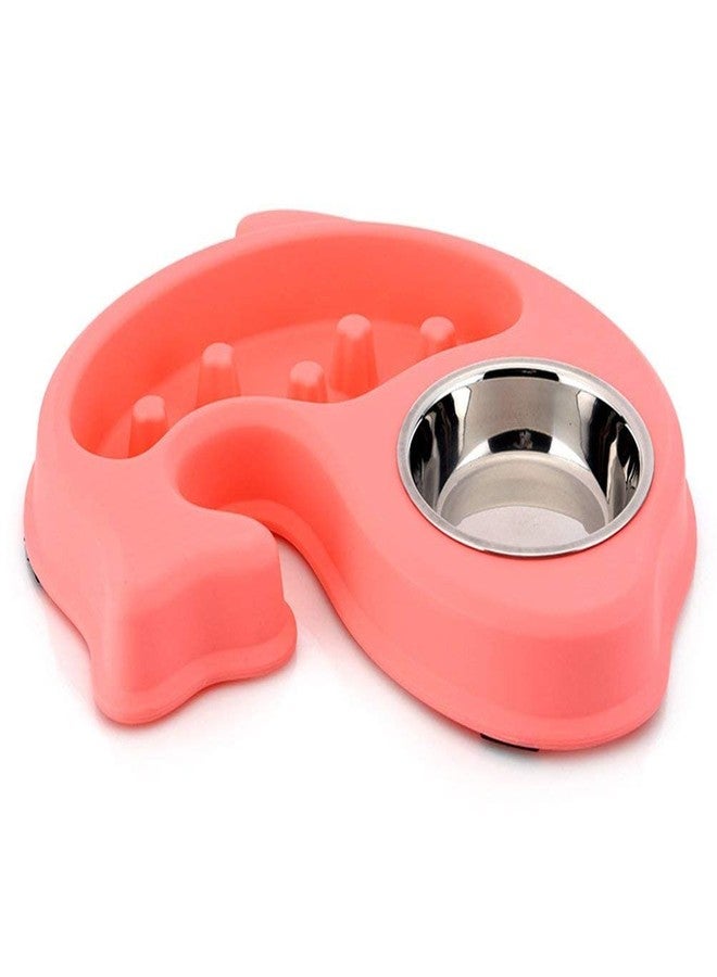 Pups&Pets وعاء طعام وماء مضاد للاختناق للكلاب والقطط من Pups&Pets، مناسب للحيوانات الكبيرة والصغيرة، بتصميم على شكل سمكة (متعدد الألوان). - Image 1